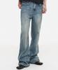 DNSR Curved Flare Denim Pants Blue