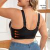 0XL-8XL Super Large Size Bra Popular European and American Size No Steel Ring Creative Front Buckle Large Size Underwear