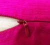 Pillow Sham Solid Magenta Dupion Silk Throw Home D    Cor Cushion Cover - Choose