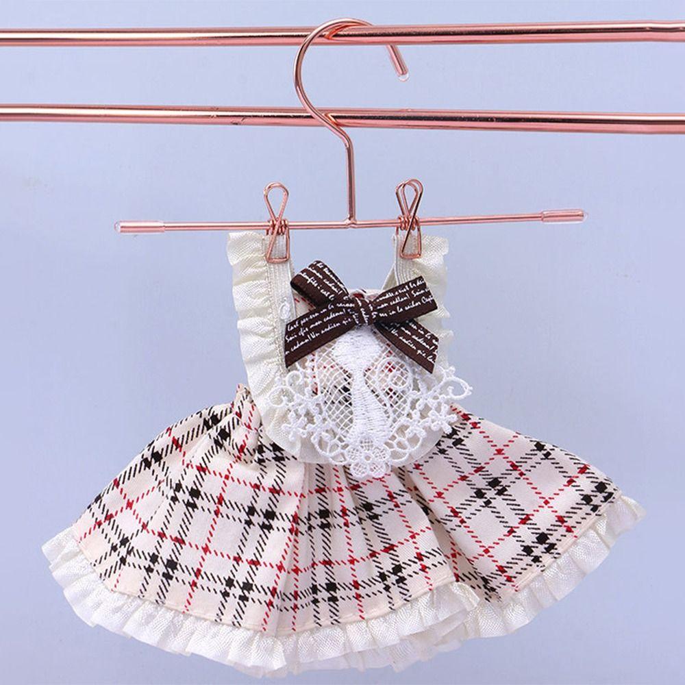 5PCS 75mm/120mm Doll Clothes Hangers Metal Mini Trouser Sock Clips Toy Miniature Hanger  Dollhouse
