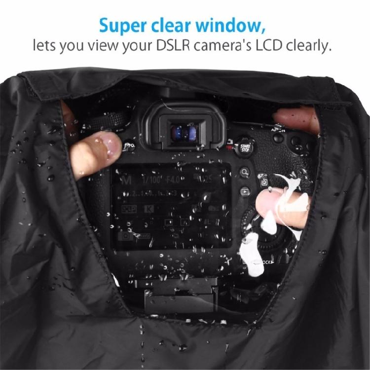 Scratch Resistant DSLR Weather Cover Elastics Bottom Band AntiMoisture Coating For Snow Sports Beach Photography Construction