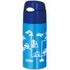 Thermos Water Bottle Vacuum Insulated Straw Bottle 400ml Blue Navy Cold Storage Only FHL-402F BL-N