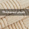 Solid Color Thicken Sofa Towel Winter Plush Striped Sofa Covers Non-slip Couch Slipcovers Sofa Mats for Living Room Home Decor