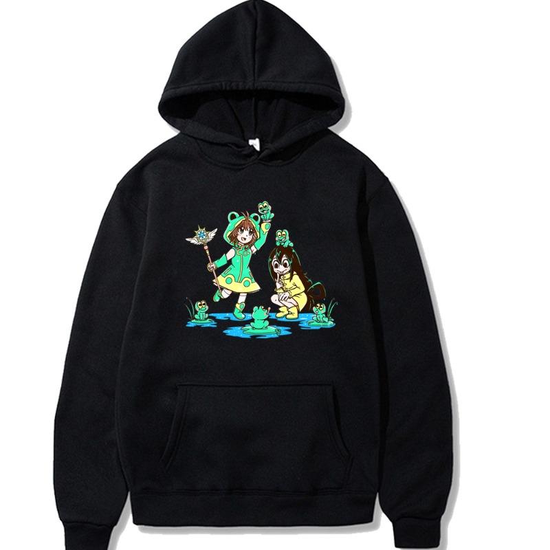 

Tsuyu Asui Froppy My Hero Academy Hoodie Men Women Sweatshirt Print Unisex Streetwear Style Autumn Winter Tops Clothes M