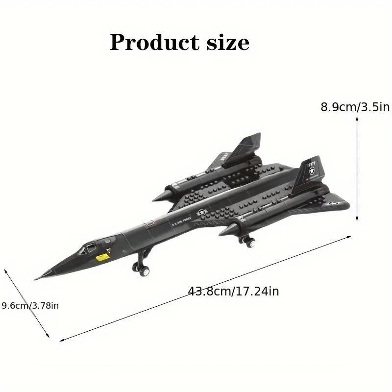 183PCS  Military SR-71 Blackbird Scout Small Tech Blocks, Collectible Block Toys for Halloween, Christmas Gifts
