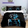 Dragon Ball Son Goku Pattern Bedding Home Decoration Birthday Gift (1 * duvet cover + 2 * pillowcase, without core)