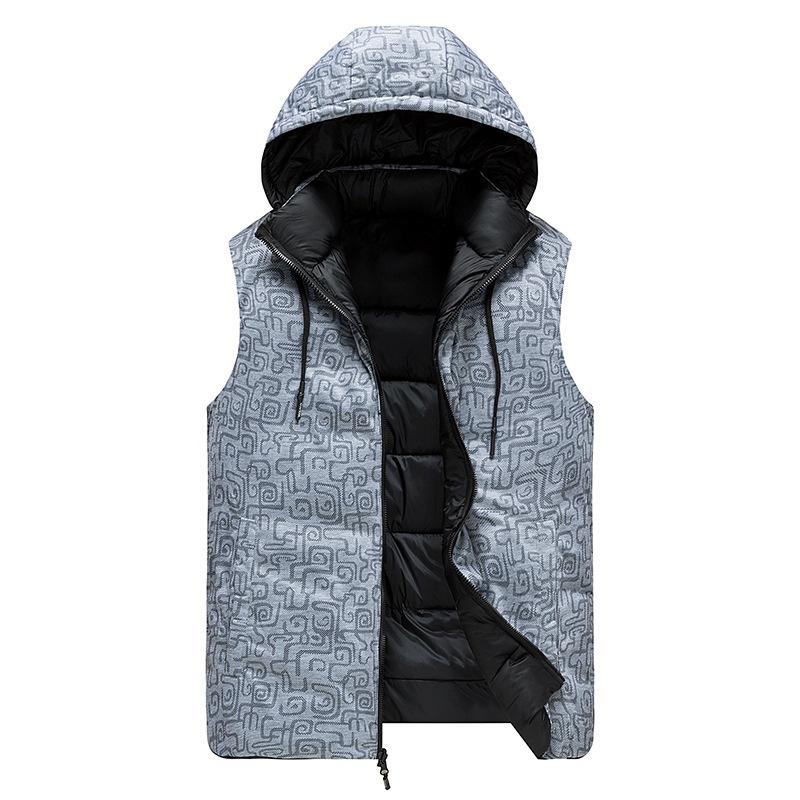 Thick Reversible Unisex Sleeveless Jacket Winter Vest Warm Men Casual Sport Coat