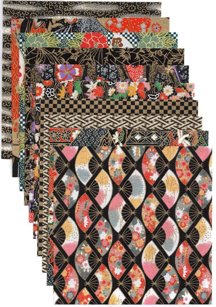 Kawasumi Washi Chiyogami Yuzen Washi 100 1 sheet 100 sheets Paper, 15x15cm, patterns, each,