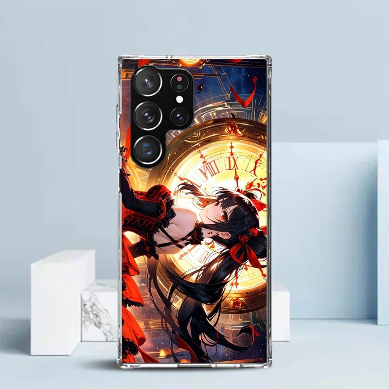 Date A Live Tokisaki Kurumi Soft Cover for Samsung Galaxy S25 Edge S26 S24 S23 Ultra Phone Case S22 S21 Plus S20 FE Print Patter