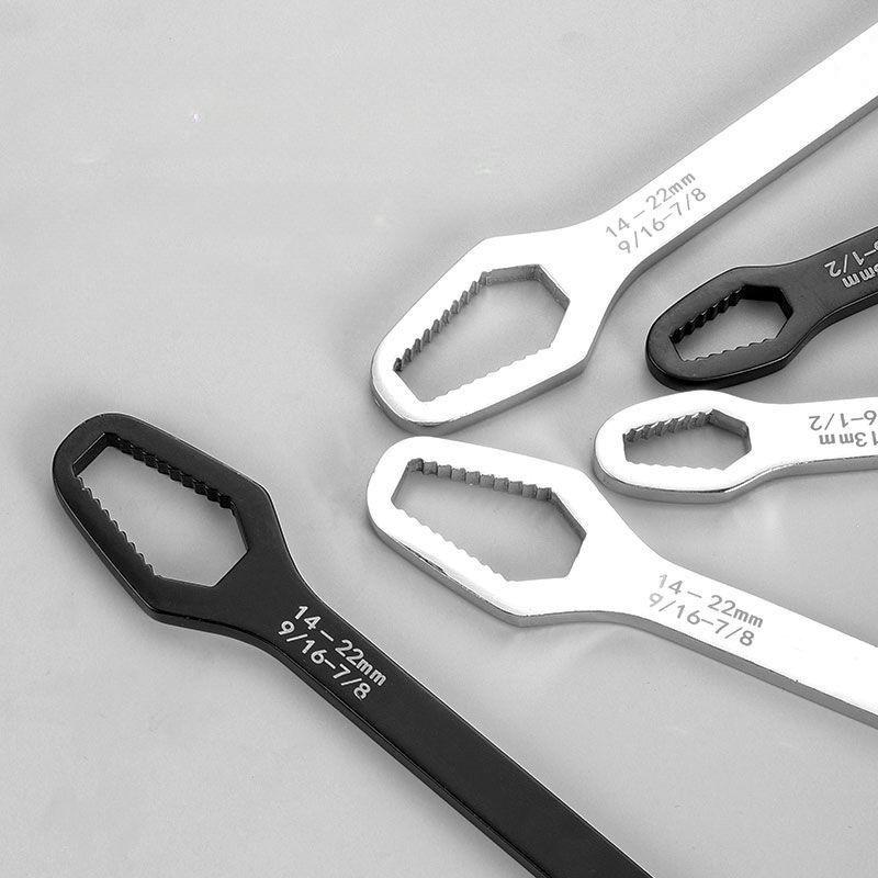 Universal Double Headed Wrench - Ended Wrench, Bidirectional Opening, Detachable Design, Sizes 8 - 13mm & 14 - 24mm