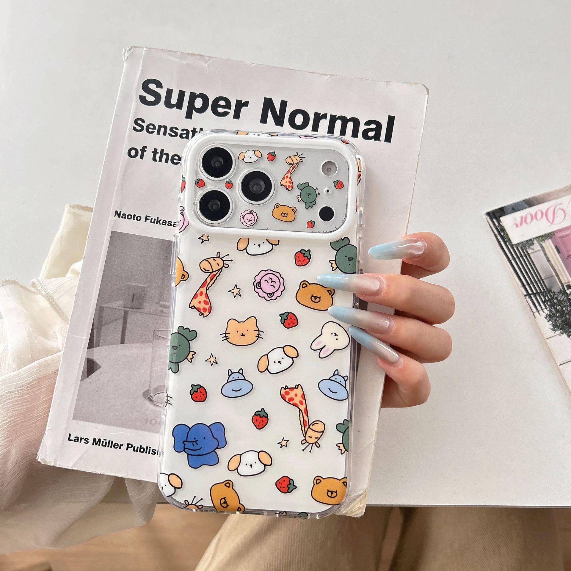 

Cartoon Animal Double Layer IMD Case for iPhone 17 Pro Max/Apple 16, Precision Fit 16 Pro Max