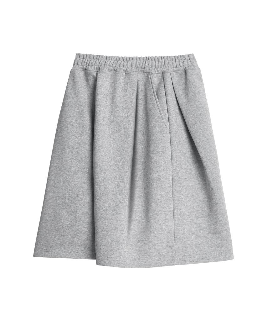 UNIONSTUDIO ( 2 Pack ) Odd Side Double Pleated Wide Sweat Half Pants ( 3 Colors )