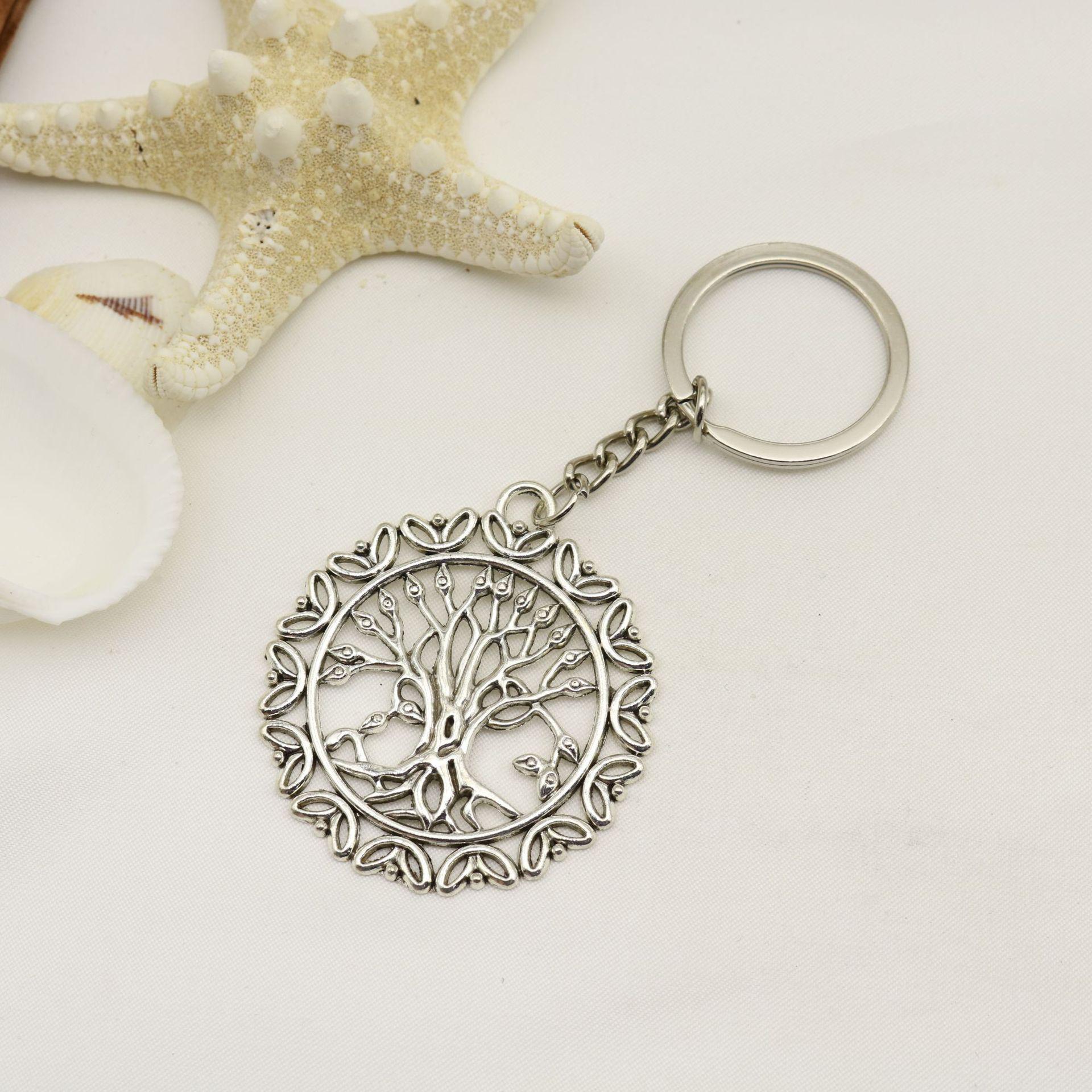 Tree of Life Round Keychain Pendant - Best Seller