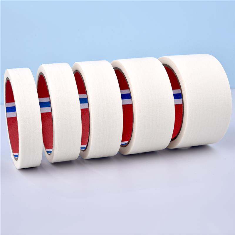 20/25/30/40/50mm Masking Tape White Color Sealing Self Adhesive Tape Car Painting Shelter Decoration Paper Tape