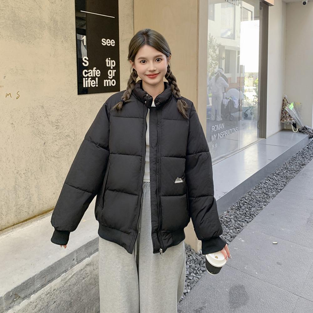 Vintage high street stand-up collar cotton-padded clothes down cotton-padded clothes for women