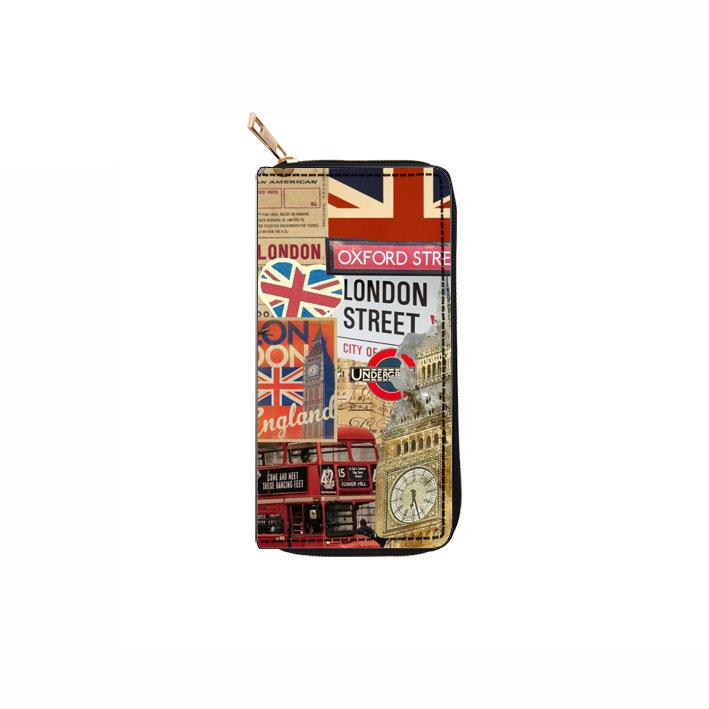 Eiffeltornet Lång Plånbok med Dragkedja Clutchplånbok