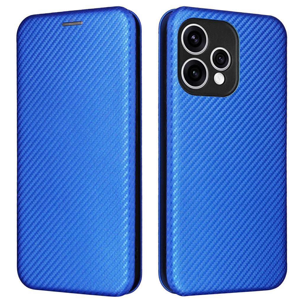 Phone Case For Oppo Reno15 5G (Global) / 15c 5G (China) Carbon Fiber Texture Drop-Proof PU Leather Phone Cover