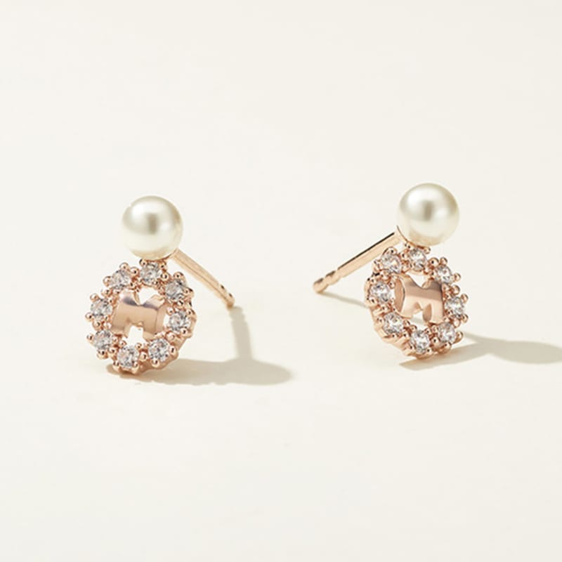 METROCITY JEWELRY M Basic Sterling Silver Rose Earrings A231SE9002RPH