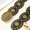 Women's Retro Oval Patchwork Belt Bohemian Western Cowboy Style Accessory