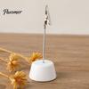 Place Card Holder Wood with Metal Clip, Small Table Number Name Sign Waterproof Wooden Clip Holder, Memo Note Photo Stand for Wedding Party Restaurant