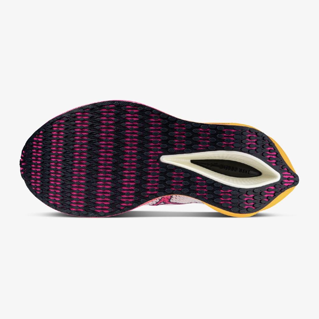 Mizuno Wave Rebellion Pro 3 Running Shoes, White/Pink/Orange, Size 26.5 Cm, 2E