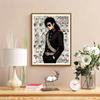 Michael Jackson Pop 5D Diy Diamond Paintings Mosaic Wall Round Diamond Art Painting Kits Embroidery Crystal Accessories Frameless