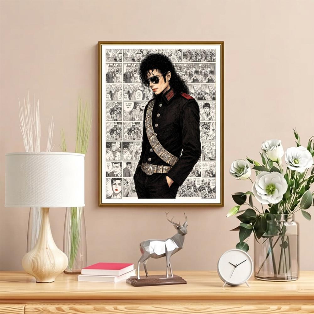 Michael Jackson Pop 5D Diy Diamond Paintings Mosaic Wall Round Diamond Art Painting Kits Embroidery Crystal Accessories Frameless