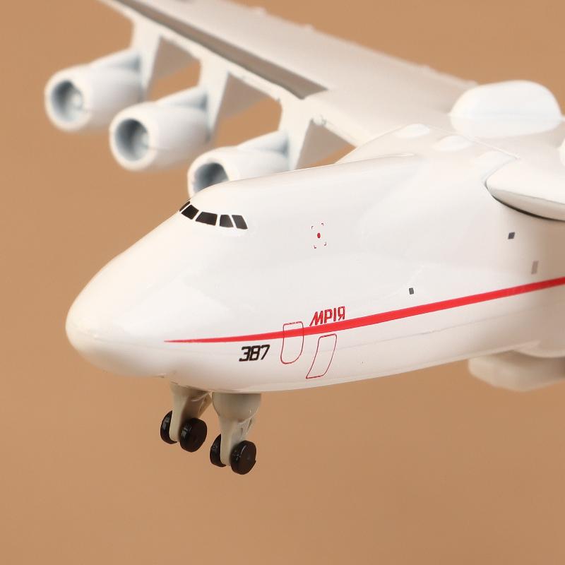 1 Set 1/400 Maßstab Replika Modell Spielzeug 20 cm Diecast Metalllegierung Sowjetisches An-225 Flugzeugmodell für Sammlung Dekoration Kunstwerk