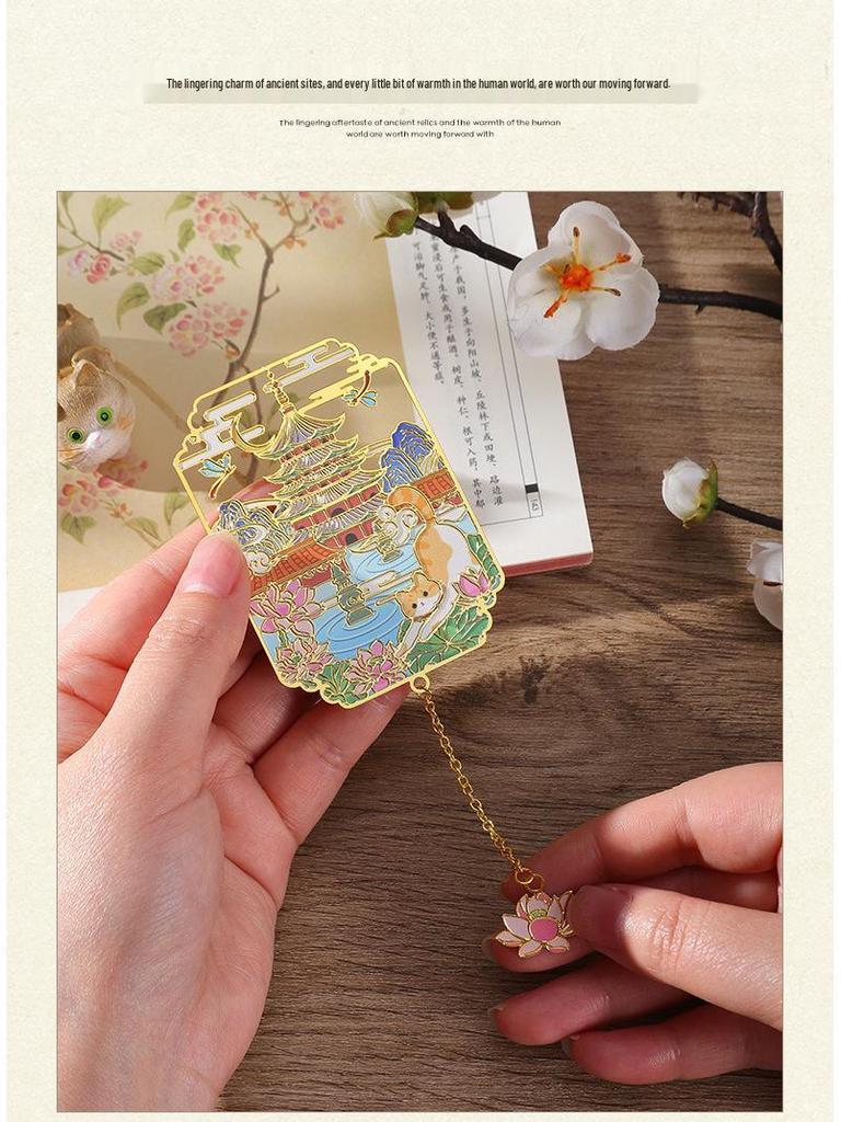 Fangdao Palace Exquisite Meow Series Metal Bookmark Gift Set