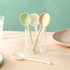 Nordic Style Ceramic Long Handle Spoon Morandi Creative Household High Value Internet Celebrity Spoon Dessert Spoon Soup Spoon