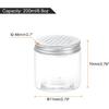 HARFINGTON 8 Pcs Aluminium Tins with Hollow Lids 6.8oz / 200ml Empty Scent Beads Storage Container Round Refillable Spice Plastic Jar Sample for Air