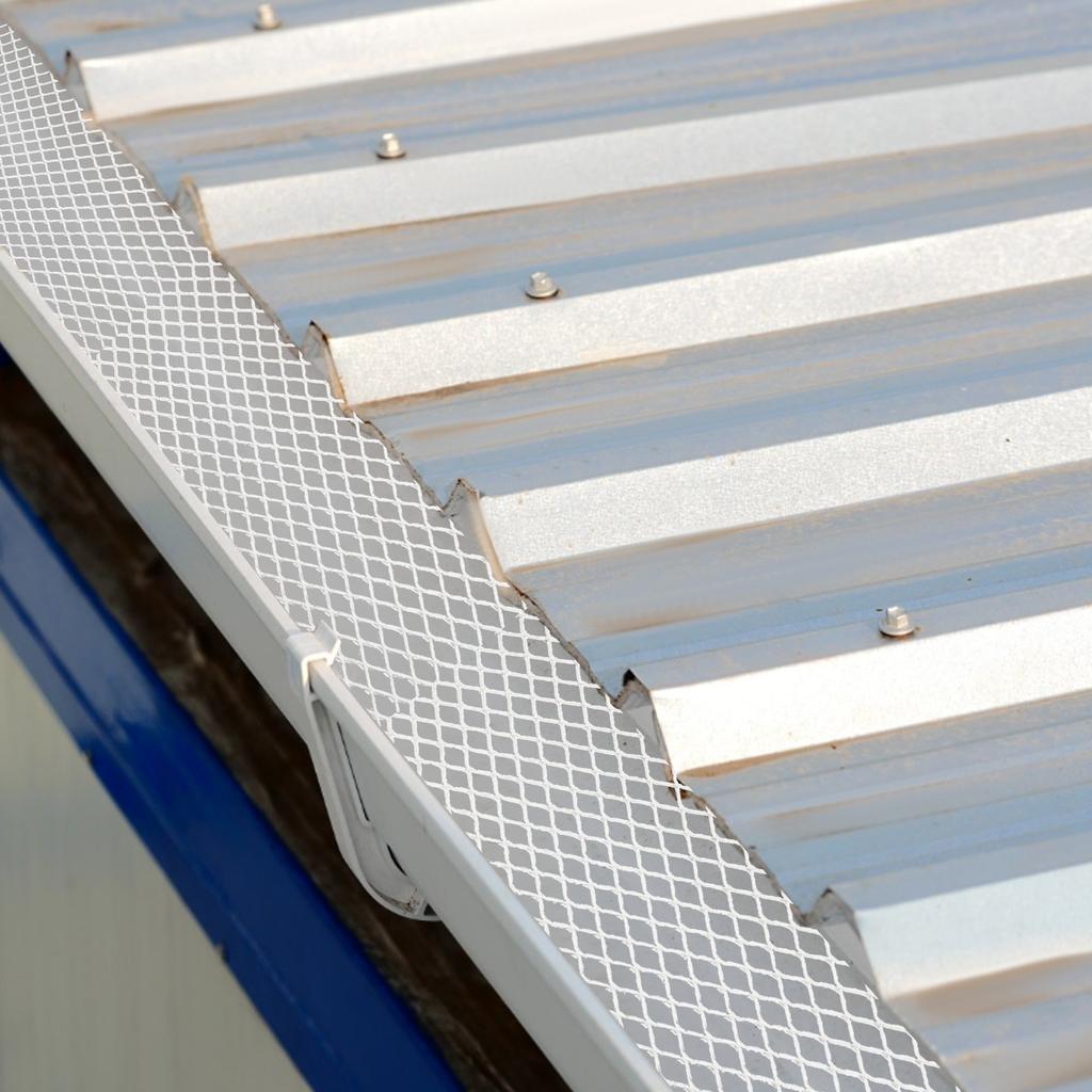 5 In x 50 Ft Aluminum Gutter Guard Mesh, Gutter Protection, Durable Gutter Screen with Gloves, Corrosion Resistant Gutter Cover