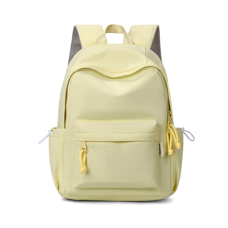 Рюкзак сплошного цвета, школьный рюкзак большой емкости, дорожный рюкзак Small жёлтый