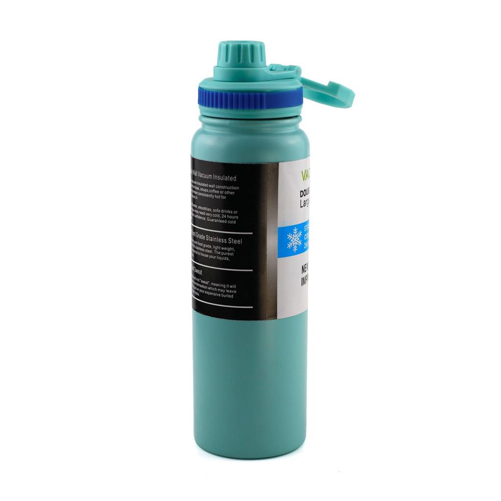 American-Style Large Capacity Stainless Steel Thermos - Portable Outdoor Sports Water Bottle