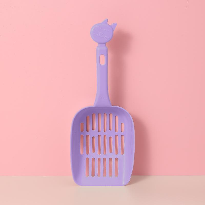 Cat Litter Shovel Plastic Mesh Thickened Shit Shoveling Artifact Strong and Non-deforming Multi-color Optional Pet Cleaning Products