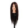Synthetic Hair Hairdresser Head 85 Percent Real Hair Braiding Training Cosmetology Manikin Head for Students Brown