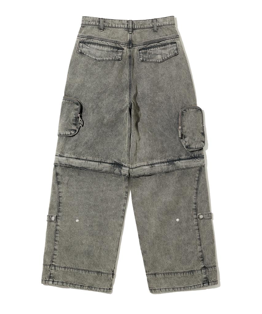 BIG UNION Twoway Pocket Pants / Black Denim