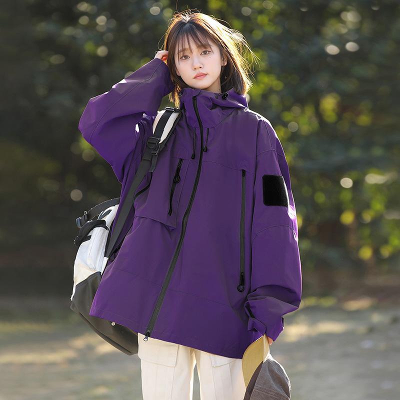 Autumn New Loose Men's Jacket Outdoor Waterproof Jacket Men's Functional Wind Bagging Jacket