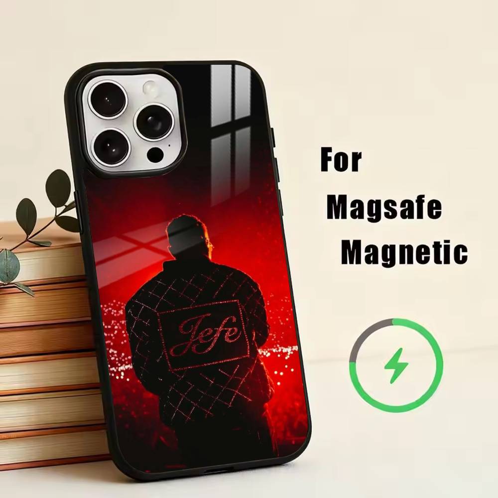 Singer-Diamant Noir Phone Case For iPhone17,16,15,14,13,12,11 Plus,Pro Magnetic For Magsafe Wireless Charging