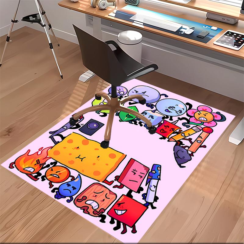 1pc Inanimate Insanity Print Area Rug - Soft, Washable Non-Slip Indoor Mat for Office Chairs, Living Room, Home Office Decorative Rug