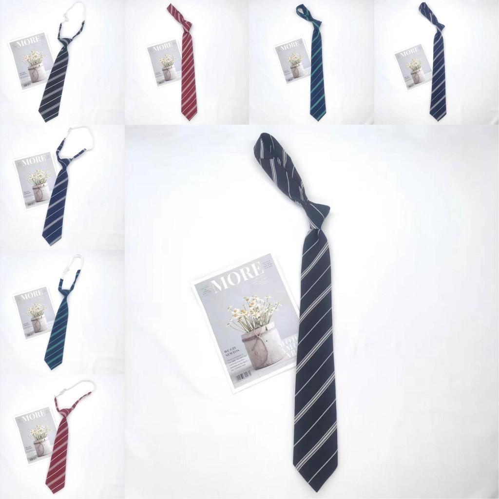 Jk Style Children Striped Tie With Cotton Material For School Uniforms