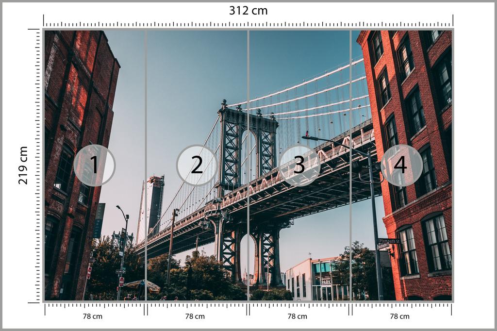 Photomural Bridge Structural Vinyl 312x219