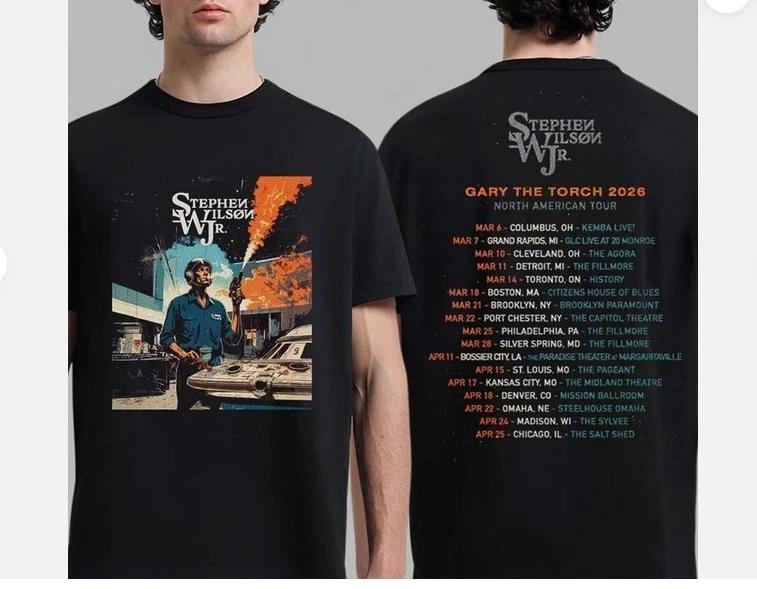Stephen Wilson Jr Gary The Torch 2026 Tour Schedule Dates Two Sided T-Shirt S