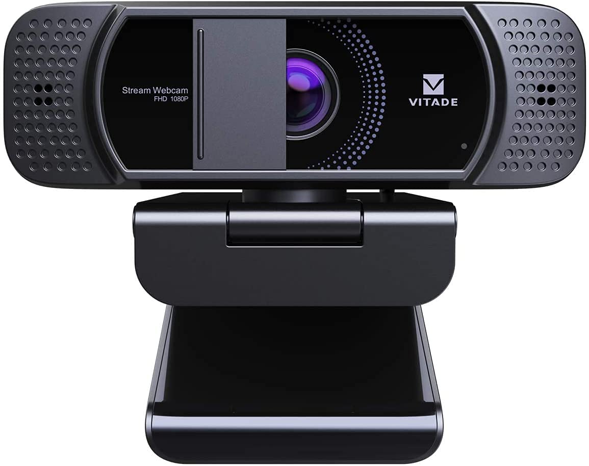 

Веб-камера VITADE з мікрофоном 1080P HD 672 USB Настільна веб-камера Facecam Video Cam Streaming Gaming Conference for Mac Windows PC Portable Computer Webcam,