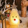 Christmas Tree-shaped Doll with Lights Star Decor Christmas Element Tabletop Decor Home Decoration Figurine