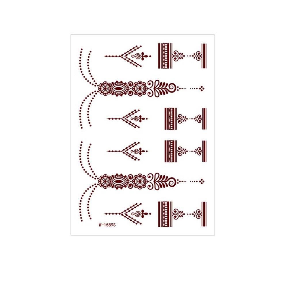 Lace Fake Tattoo Henna Tattoo Stickers Legs Arm Body Art Sticker Women/Lady W 1589S