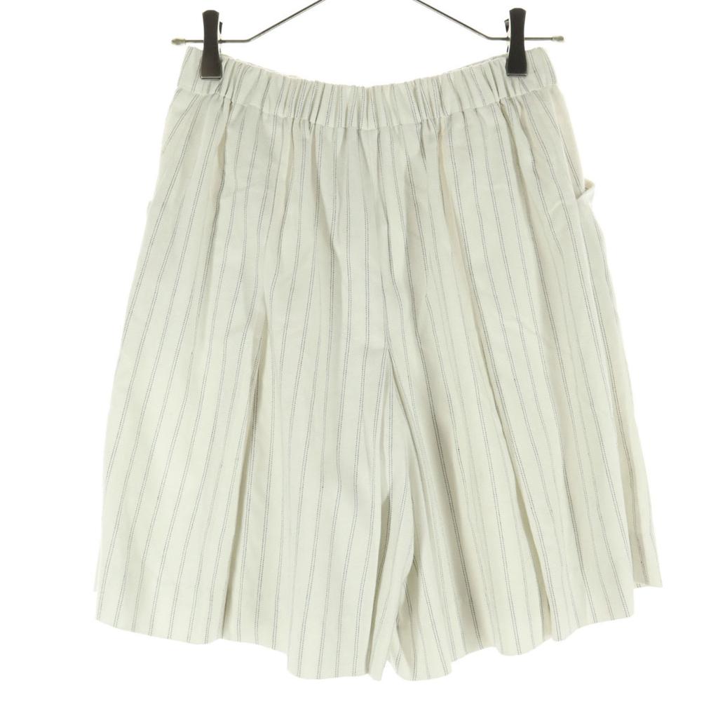 Schönheitsprodukte Mila Owen Gestreifte Shorts Weißes System Damen Gebraucht