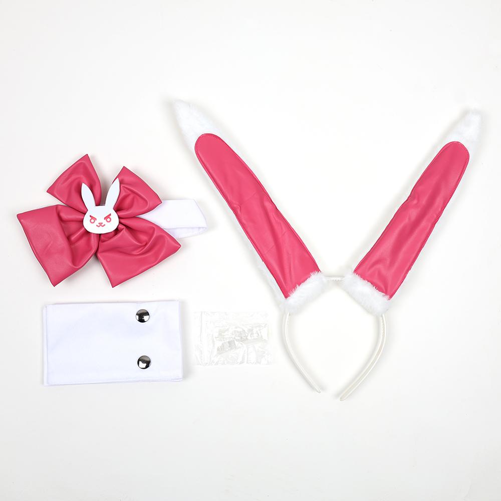Game Dva Bunny Jumpsuit Cosplay Costume Women Sexy Leather Jumpsuit Song Hana Girls OW Jumpsuit Women Romper