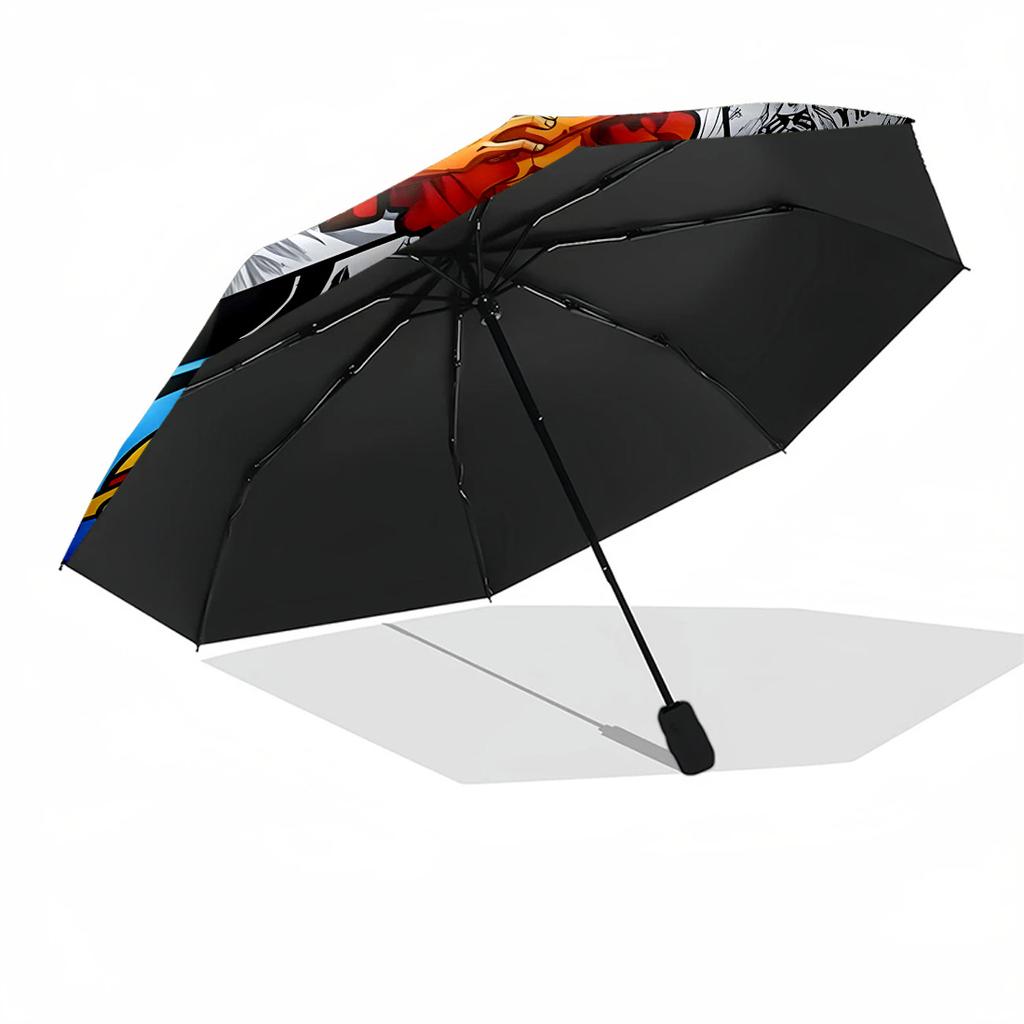 Adventure In One Piece World Outdoor Automatic Umbrella Compact 8-Rib Design Durable Plastic & Iron All-Season Umbrella for Travel Outdoor Accessory
