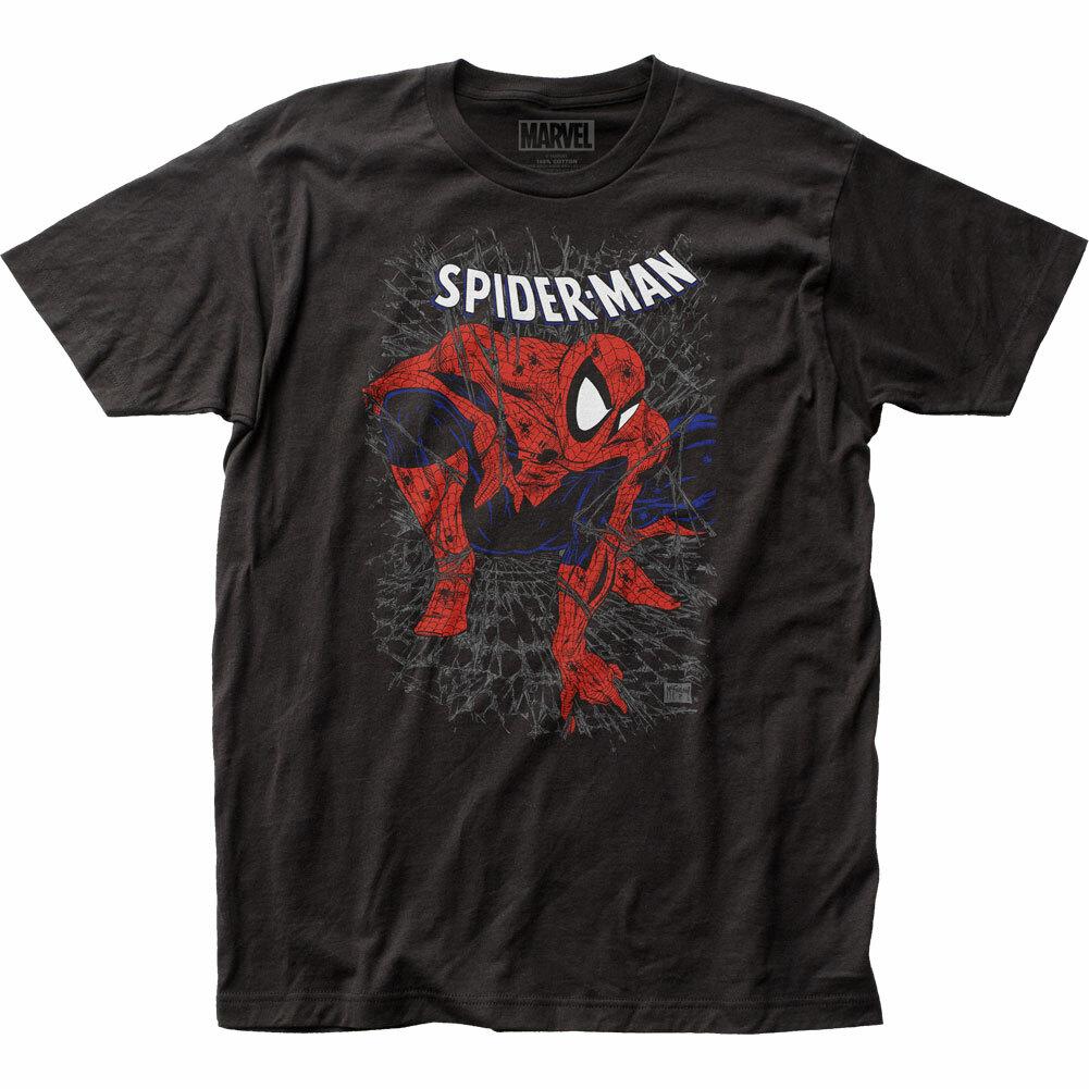 26 Spider-Man Tangled Web T Shirt Mens Licensed Marvel Superhero Avengers Black Unisex T-Shirt XXXXL